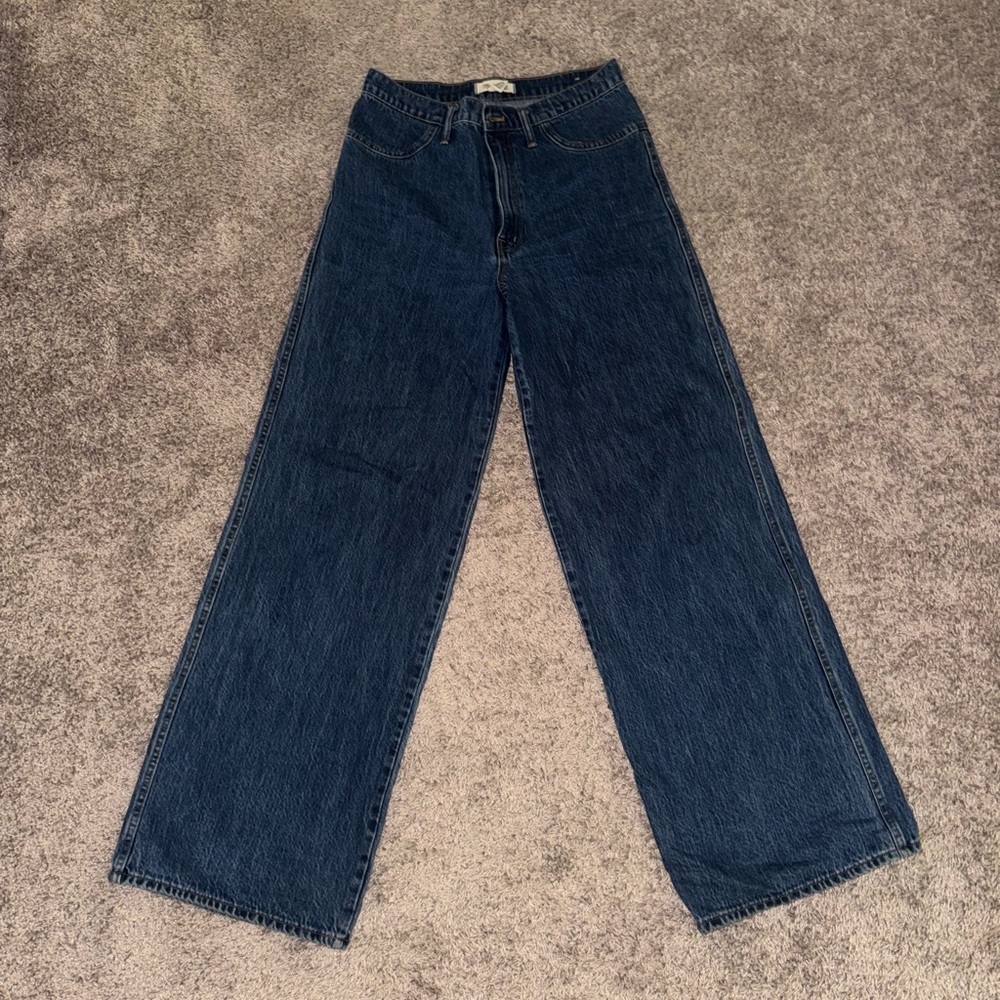 Madewell • super Wide-Leg Blue Jeans